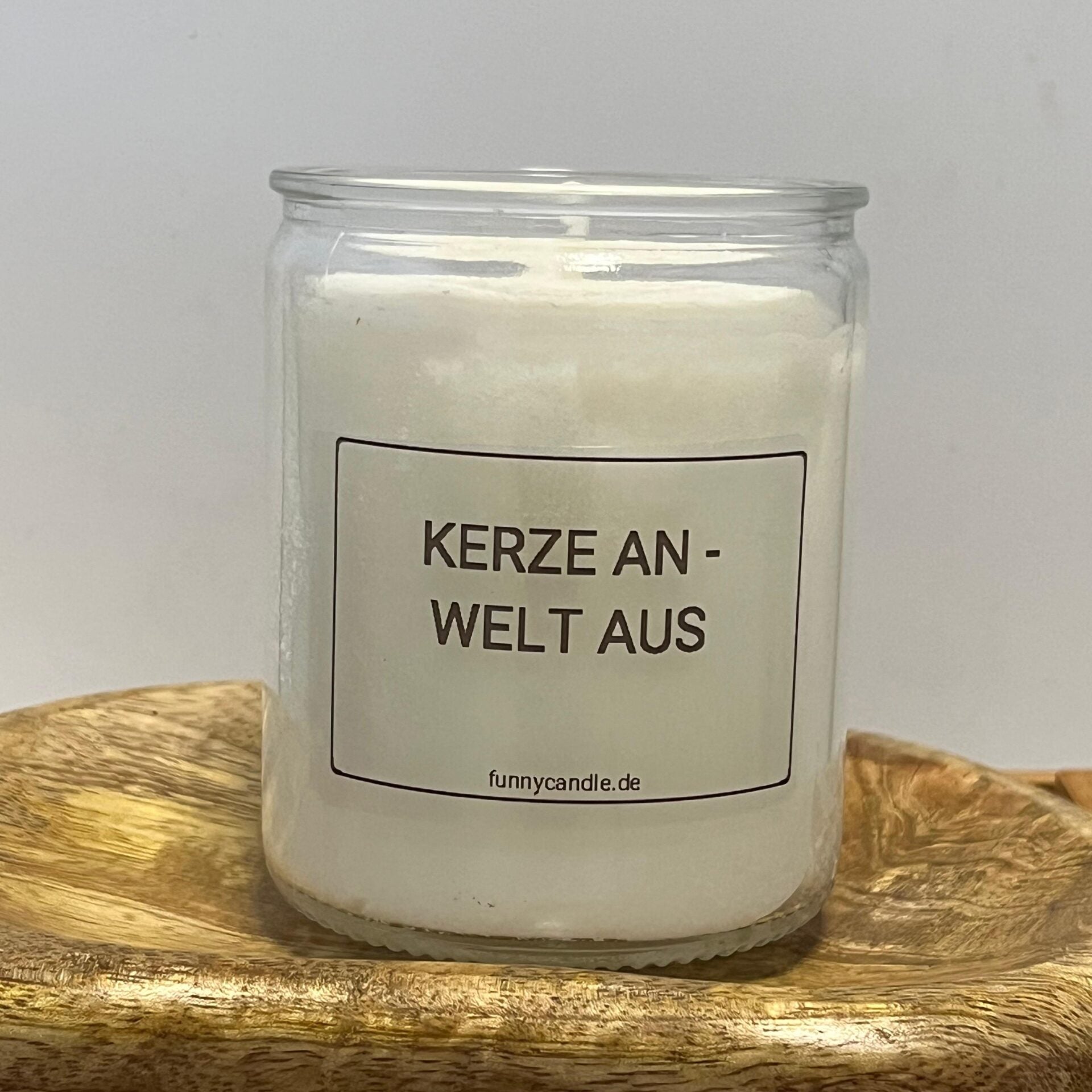 Kerze an - Welt aus